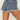NWD Shyanne Women's Mid Rise Fray Hem Button Fly Shorts Lt. Medium Wash Size 28 - Ufashion