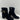 Gianvito Rossi Black Suede Round Toe Side Zip Block Heel Ankle Boots Womens 36.5 - Ufashion