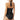 Michael Kors Iconic Solids Logo Ring Trim Halter Blouson One-Piece Black Size 6 - Ufashion