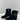 Gianvito Rossi Black Suede Round Toe Side Zip Block Heel Ankle Boots Womens 36.5 - Ufashion