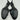 Moschino Slide Sandals In Black Patent Leather Size 39 - Very Good - Ufashion