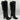 ALEXANDRE BIRMAN Lolita Black Shearling Lined/Leather Knee High Boots, Size 37.5 - Very Good - Ufashion