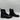 Valentino Garavani Rockstud Chain Combat Boots Black Size 37.5 - Very Good - Ufashion