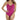 NWD Amoressa Womens Bo One Piece Swimsuit Berry Red Size 8 - Like New - Ufashion