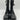 VALENTINO GARAVANI VLOGO Leather Platform Ankle Boots Black Size 41.5 - Very Good - Ufashion