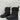 VALENTINO GARAVANI VLOGO Leather Platform Ankle Boots Black Size 41.5 - Very Good - Ufashion