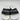 VALENTINO BY MARIO Black/White Leather Logo Slide Sandals Men’s Size 11 - Very Good - Ufashion