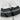 VALENTINO BY MARIO Black/White Leather Logo Slide Sandals Men’s Size 11 - Very Good - Ufashion