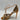 Aquazzura Ari Metallic Leather Ankle-tie Sandals In Platino Gold Mandarin Sz 38 - Very Good - Ufashion