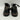 Di Bianco Smoke Grey/Black Leather Lace Up Low Top Sneakers, Mens Size 42 - Very Good - Ufashion