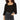 NWT LAmade Women’s Long Sleeve Toluca Bubble Sleeve Top Black Size M - Ufashion