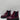 Karl Lagerfeld Women Patent Leather Chelsea Booties Plum Size 7M/37.5 - Very Good - Ufashion