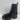 GUESS Black Leather/Knit Round Toe Pull On Platform Ankle Boots Women’s 7.5 M - Very Good - Ufashion