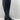 Aquatalia Black Leather/Elastic Round Toe Side Zip Knee High Boots Women’s 10 M - Very Good - Ufashion