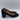 Chloe Women's Black Leather Scalloped Slip On Block Heel Lauren Pumps Size 35 - Very Good - Ufashion
