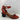 Givenchy ELEGANT Red Studded Suede Ankle Strap Block Heel Sandals Women’s 38.5 - Very Good - Ufashion