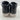 Michael Kors Black/White Leather Lace Up Mid Top Sneakers Men’s Size 7 M - Very Good - Ufashion