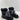 Splendid YUKI Black Leather Faux Fur Lined Lace Up Ankle Boots Women’s Size 8.5M - Very Good - Ufashion