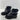 Splendid YUKI Black Leather Faux Fur Lined Lace Up Ankle Boots Women’s Size 8.5M - Very Good - Ufashion