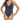 NWT Tommy Bahama Pearl Solids Cross Front One Piece Swimsuit Mare Navy Size 4 - Ufashion