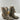 CORAL Bone Embroidery Suede Leather J Toe Side Zip Western Booties Size 8 M - Very Good - Ufashion