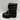 Stuart Weitzman TYLER UltraLift Black Leather Lugsole Pull On Booties, Size 6B - Very Good - Ufashion