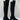 Stuart Weitzman Black Suede/Fabric Pull On Block Heel Knee High Boots Womens 6.5 - Very Good - Ufashion