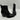 Mix No. 6 EVYLIN Black Embossed Synthetic Square Toe Side Zip Ankle Boots, 8.5M - Very Good - Ufashion