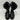 Stuart Weitzman TYLER UltraLift Black Leather Lugsole Pull On Booties, Size 6B - Very Good - Ufashion