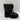 Stuart Weitzman TYLER UltraLift Black Leather Lugsole Pull On Booties, Size 6B - Very Good - Ufashion