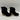 UGG Thebes Black Suede Fur Lined Square Toe Slip On Platform Clogs, Size 6 - Ufashion