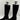 Aquatalia Black Suede/Fabric Round Toe Side Zip Block Heel Calf Boots, Size 5.5M - Very Good - Ufashion