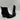 Mix No. 6 EVYLIN Black Embossed Synthetic Square Toe Side Zip Ankle Boots, 8M - Very Good - Ufashion