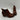 Comfortiva BAILEY Brown Leather Round Toe Block Heel Pull On Boots, Size 6.5M - Very Good - Ufashion