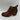 Comfortiva BAILEY Brown Leather Round Toe Block Heel Pull On Boots, Size 6.5M - Very Good - Ufashion