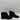 Saks Fifth Avenue Black Fabric/Faux Fur Round Toe Front Zip Ankle Boots Sz 6.5M - Very Good - Ufashion