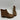 Lucky Brand PATTRIK Brown Leather Round Toe Side Zip Block Heel Booties, Size 6M - Very Good - Ufashion