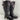 Naturalizer JUNE Black Leather Side Zip Buckle Knee High Boots Women's Size 6 M - Very Good - Ufashion