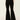NWD Shyanne Womens High Rise Destructed Super Flare Stretch Jeans Black Size 28 - Like New - Ufashion