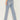Cleo + Wolf Light Wash High Rise Patchwork Distressed Straight Jeans Size 34 - Very Good - Ufashion