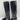 3.1 PHILLIP LIM “Tess” Black Croc-Embossed Square Toe Zip Up Leather Boots, 35.5 - Very Good - Ufashion