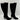 Lifestride GRACIE Black Synthetic Almond Toe Side Zip Knee High Boots, 5.5M (WC) - Ufashion