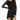 NWOT Michael Lauren Gaston High-Low Dress w/Lace Sleeve Black Size L - Ufashion