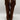 IMPO Gelsey Brown Textile Round Toe Side Zip Buckled Wedge Knee High Boots, 9M - Very Good - Ufashion