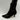 Adrienne Vittadini PELHAM Black Leather Pointed Cap Toe Side Zip Booties Size 7M - Very Good - Ufashion
