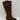 IMPO Gelsey Brown Textile Round Toe Side Zip Buckled Wedge Knee High Boots, 9M - Very Good - Ufashion