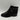 Naturalizer RONAN Black Leather Round Toe Side Zip Buckled Ankle Boots, Size 7W - Very Good - Ufashion