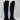 Stuart Weitzman Black Suede/Fabric Pull On Block Heel Knee High Boots Women 5 - Very Good - Ufashion