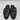 SAKS FIFTH AVENUE Rupert Croc-Embossed Leather Mules Black Size 7M - Very Good - Ufashion