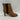 Calvin Klein CASSIA Brown Leather Square Toe Pull On Chelsea Boots, Size 8M - Very Good - Ufashion